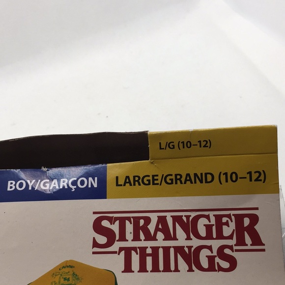 Stranger Things Dustin Boys Halloween Event Costume Shirt Hat Size Large… - Picture 4 of 8